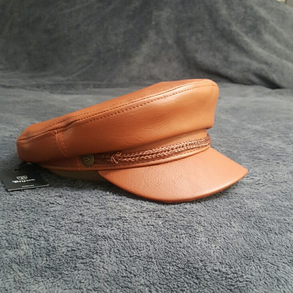 brixton vegan leather fiddler cap